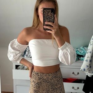 Forever 21 Tube Top with sleeves